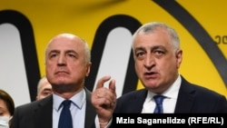 პარტია „ლელოს“ ლიდერები: ბადრი ჯაფარიძე (მარცხნივ) და მამუკა ხაზარაძე.