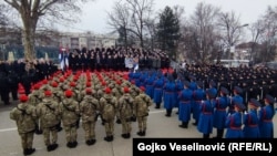 Policijske snage RS na defileu povodom neustavnog proslavljanja 9. januara kao dana RS u Banjaluci 2022. (foto-arhiv)