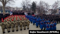 Detalj sa parade povodom proslave 9. januara, neustavnog Dana Republike Srpske, Banjaluka, 9. januar 2022. godine.