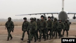 Қаңтар көтерілісі кезінде Қазақстанға әкелінген Беларусь әскері. 08 қаңтар 2022 жыл.