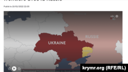 Французький телеканал France Télévisions у відеосюжеті про ситуацію на сході України зобразив Крим російським