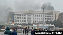 Kazakhstan – Protesters storm the Almaty city hall, January 5, 2022