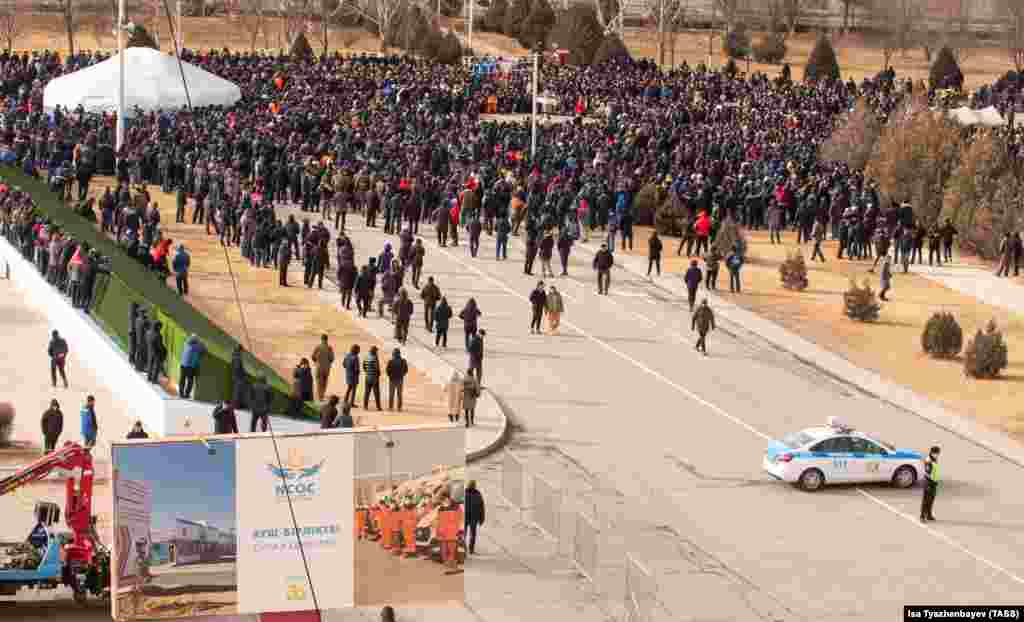 Протесты в Актау 4 января 2022