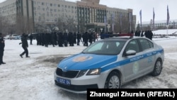 Kazakhstan - Protests in front of the akimat of Aktobe Oblast. 3 January, 2022