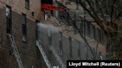 Дом в Бронксе (Нью-Йорк), где 9 января произошёл сильный пожар