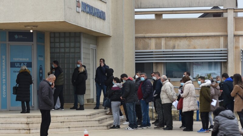 Više od 2,5 hiljada inficiranih koronom za dan u Crnoj Gori