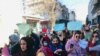 آرشیف-شماری از زنان و دختران معترض در شهر کابل