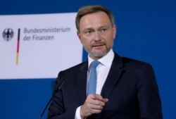 Christian Lindner német pénzügyminiszter Berlinben 2021. december 10-én.