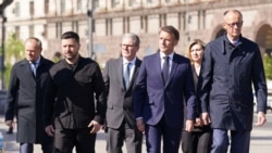 Украинанын жана Батыштагы төрт өлкөнүн лидерлери. Киев, 10-май, 2025-жыл 