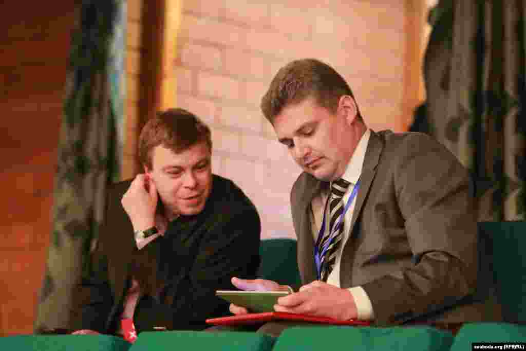 Уладзімер Лабковіч і Юрась Губарэвіч 