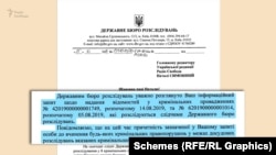 На прохання журналістів надати деталі в ДБР відповіли: причетність до злочинів Наумова «на цей час» не встановлена, розслідування триває