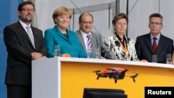 Angela Merkel gjatë fushatës
