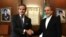 دیدار عباس عراقچی وزیر خارجه ایران (راست) با رافائل گروسی، مدیرکل آژانس بین‌المللی انرژی اتمی