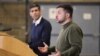 Ukraine's President Volodymyr Zelenskiy (right) and British Prime Minister Rishi Sunak hold a news conference on February 8.