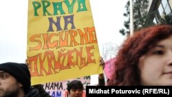 Sa protesta udruga za ljudska prava, fotoarhiv