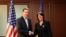 Senator Chris Murphy meeting Kosovo President Atifete Jahjaga in Prishtina.