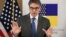 UKRAINE – U.S. Energy Secretary Rick Perry speaks during a meeting with the members of parliament and other officials in Kyiv, November 12, 2018