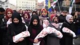 Sarajevo Holds Emotional Rally For Besieged Aleppo Civilians
