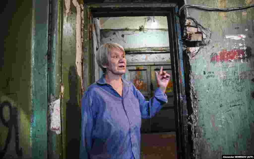Zinaida Ibragimova, a 69-year-old resident, remembers arriving at the complex 50 years ago as a collective-farm worker from the Urals region. Getting off the bus, she was amazed by the splendor of its redbrick facades. 