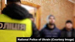 Imagine de la operațiunea Enigma 2.0 difuzată de poliția ucraineană, pe 20 februarie 