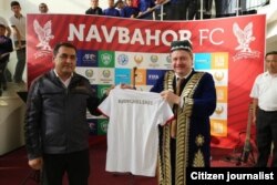 Xayrullo Bozorov “Navbahor” bosh murabbiyi Andrey Kanchelskis bilan