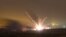 An Israeli rocket is fired into the northern Gaza Strip on July 18. 