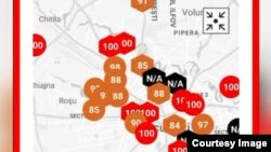 Poluare masivă în București, toți indicatorii sunt pe roșu și portocaliu