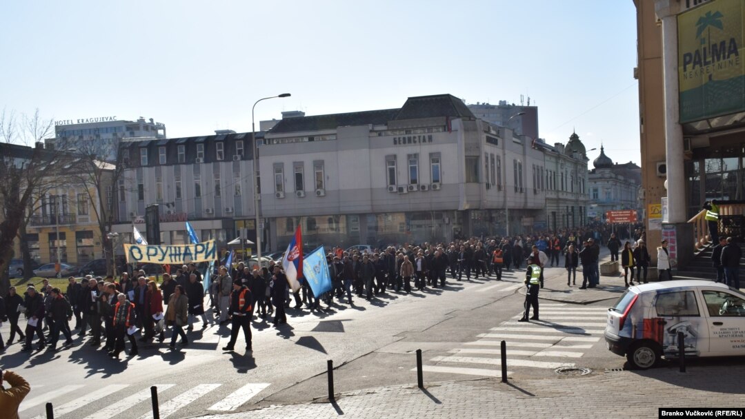 Štrajk radnika u Kragujevcu