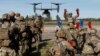 Ukrainian and U.S. soldiers train during Rapid Trident 2020 drills near Lviv, Ukraine, on September 19, 2020.