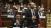 Armenia - Newly elected speaker Ararat Mirzoyan is congratulated by parliament deputies, Yerevan, January 14, 2019.