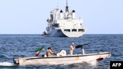 تصویر آرشیف: نیرو های بحری ایران در حال گشت زنی 