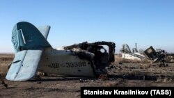 ВПП международного аэропорта «Луганск», разрушенного в 2014 году