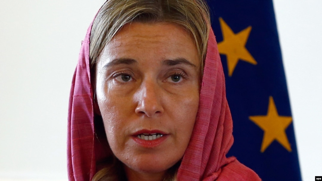 فدریکا موگرینی در جریان سفر سال گذشته به تهران