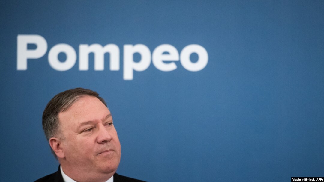 Mike Pompeo u Bratislavi, 12. februara 2019.