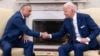 Președintele SUA, Joe Biden, alături de prim-ministrul irakian, Minister Mustafa Al-Kadhimi, după întâlnirea de pe 26 iulie de la Casa Albă.