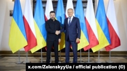 Владимир Зеленский и премьер-министр Польши Дональд Туск на переговорах в Люблине, 29 июля 2026 года
