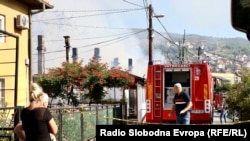 Požar zahvatio više stambenih objekata u sarajevskom naselju Buča Potok, 20 august, 2021. 