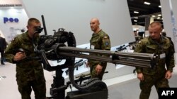 На международнои выставкe военной промышленности в Кельце, Польша. Сентябрь 2014