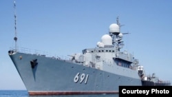 There have been unconfirmed reports that Russian warships carrying special forces have arrived in Syria (file photo). 