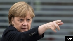 German Chancellor Angela Merkel says Russia needs an active civil society to flourish.