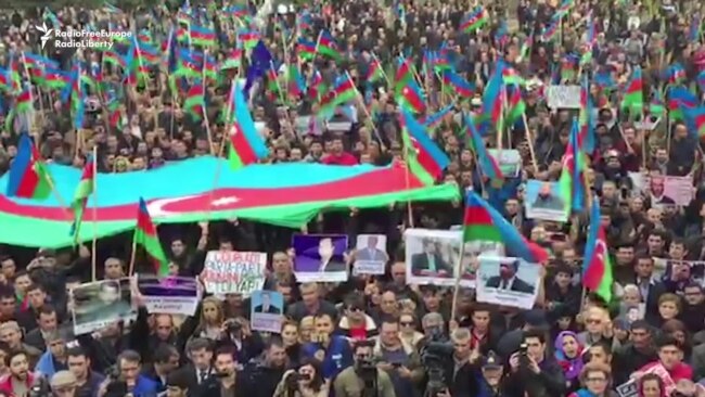 Azerbaijani Opposition Holds Anticorruption Rally In Baku