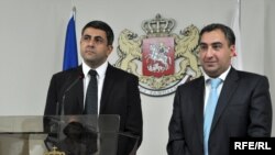 ზურაბ პოლოლიკაშვილი (მარცხნივ) და ნიკა გილაური