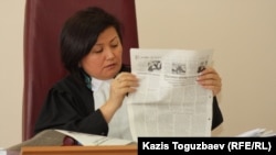 Гульмира Бейсенова, судья Медеуского районного суда. Алматы, 24 декабря 2012 года. 