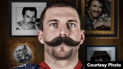 Кампания Movember в хоккейной команде КХЛ "Лев" (Прага). Фото с сайта www.levpraha.cz