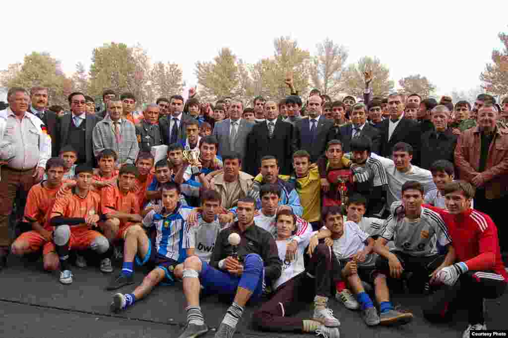 Football championship between universities of Dushanbe, 25Nov2010