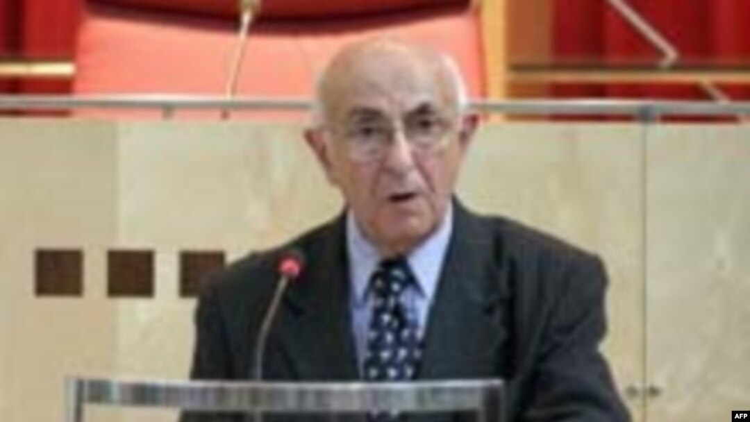 Judge Theodor Meron, the president of the International Criminal Tribunal for the former Yugoslavia