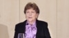 Senatorja amerikane, Jeanne Shaheen, gjatë një diskutimi të Këshillit Atlantik me liderë të rinj për rolin e gjeneratës së ardhshme në ndërtimin e së ardhmes së Shqipërisë, në Tiranë, Shqipëri, 9 tetor 2026.