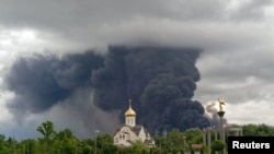 Удар по "Московскому НПЗ" в Капотне