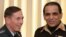 Pakistani Army chief General Ashfaq Kayani (right) meets with U.S. General David Petraeus in January. Is Kayani tempted to step in for the beleaguered government?