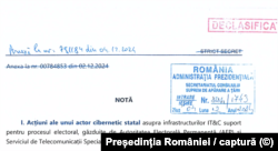 Romania, declassified doc elections, romanian intelligence service